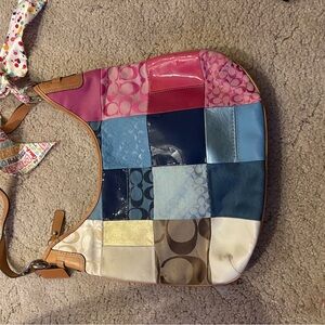 Colorful Patchwork Shoulder Bag